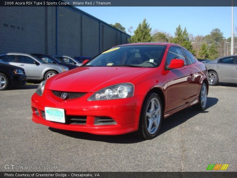 Milano Red / Titanium 2006 Acura RSX Type S Sports Coupe