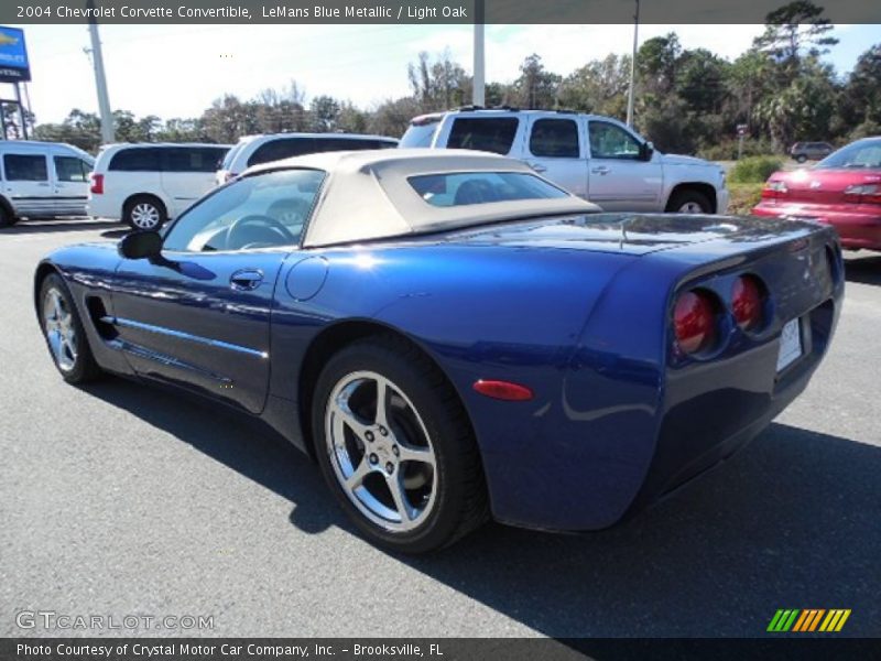 LeMans Blue Metallic / Light Oak 2004 Chevrolet Corvette Convertible