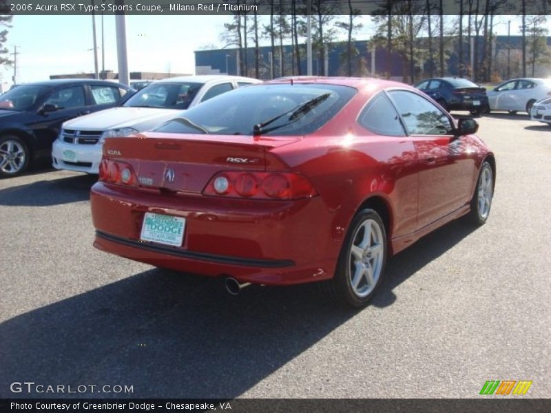 Milano Red / Titanium 2006 Acura RSX Type S Sports Coupe