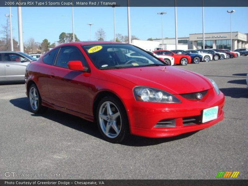 Milano Red / Titanium 2006 Acura RSX Type S Sports Coupe