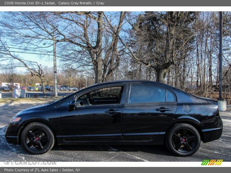 Galaxy Gray Metallic / Gray 2008 Honda Civic EX-L Sedan