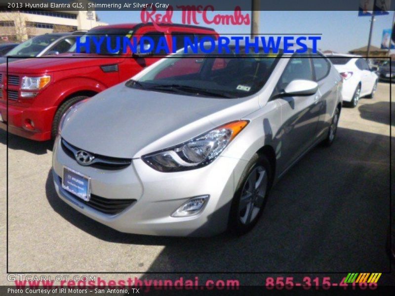 Shimmering Air Silver / Gray 2013 Hyundai Elantra GLS