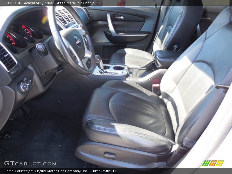 Silver Green Metallic / Ebony 2010 GMC Acadia SLT