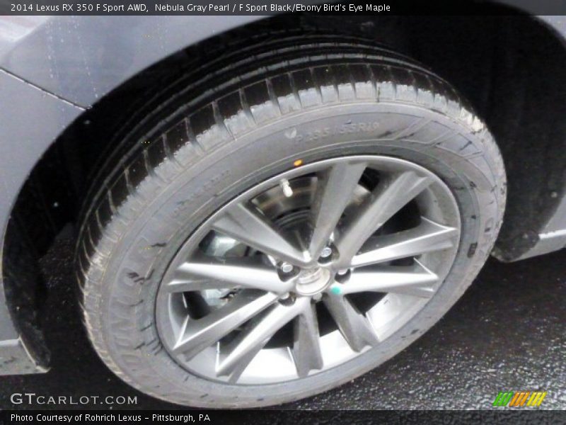 Nebula Gray Pearl / F Sport Black/Ebony Bird's Eye Maple 2014 Lexus RX 350 F Sport AWD