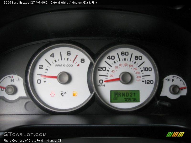 Oxford White / Medium/Dark Flint 2006 Ford Escape XLT V6 4WD