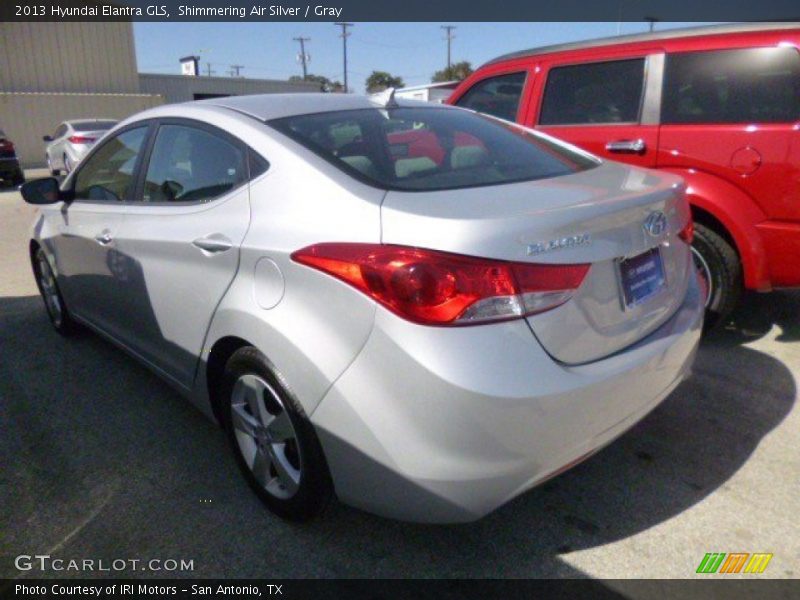 Shimmering Air Silver / Gray 2013 Hyundai Elantra GLS