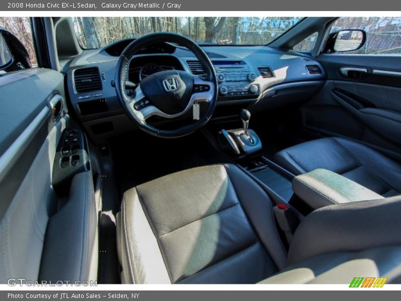 Galaxy Gray Metallic / Gray 2008 Honda Civic EX-L Sedan
