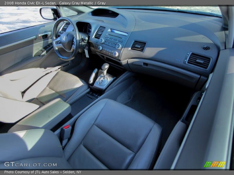 Galaxy Gray Metallic / Gray 2008 Honda Civic EX-L Sedan
