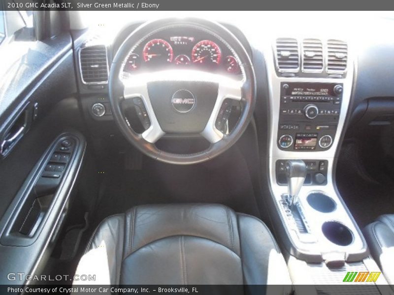 Silver Green Metallic / Ebony 2010 GMC Acadia SLT