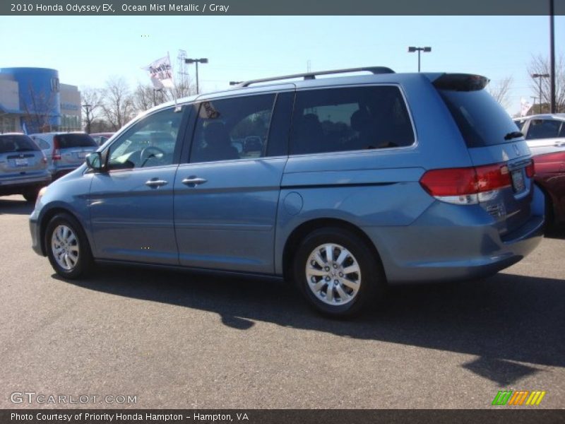 Ocean Mist Metallic / Gray 2010 Honda Odyssey EX