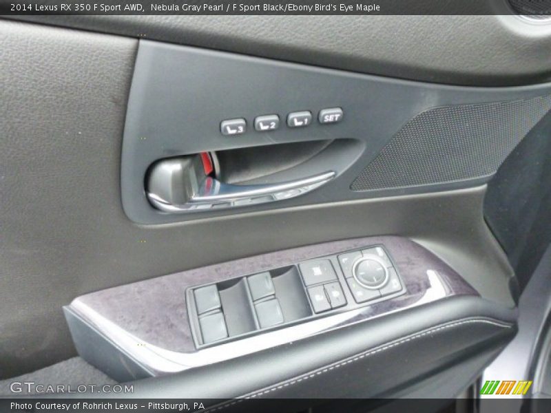 Nebula Gray Pearl / F Sport Black/Ebony Bird's Eye Maple 2014 Lexus RX 350 F Sport AWD