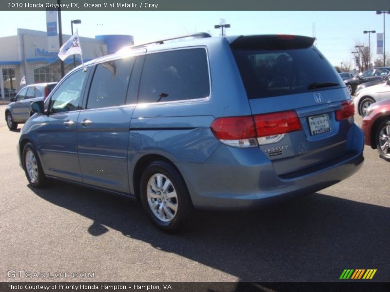 Ocean Mist Metallic / Gray 2010 Honda Odyssey EX