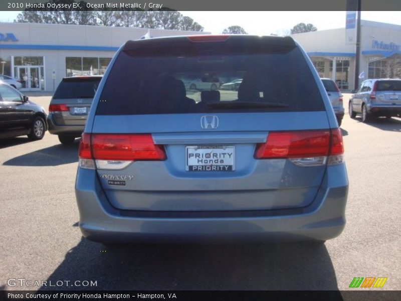 Ocean Mist Metallic / Gray 2010 Honda Odyssey EX
