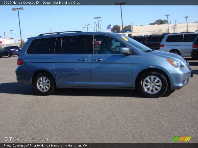 Ocean Mist Metallic / Gray 2010 Honda Odyssey EX