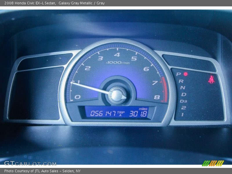 Galaxy Gray Metallic / Gray 2008 Honda Civic EX-L Sedan
