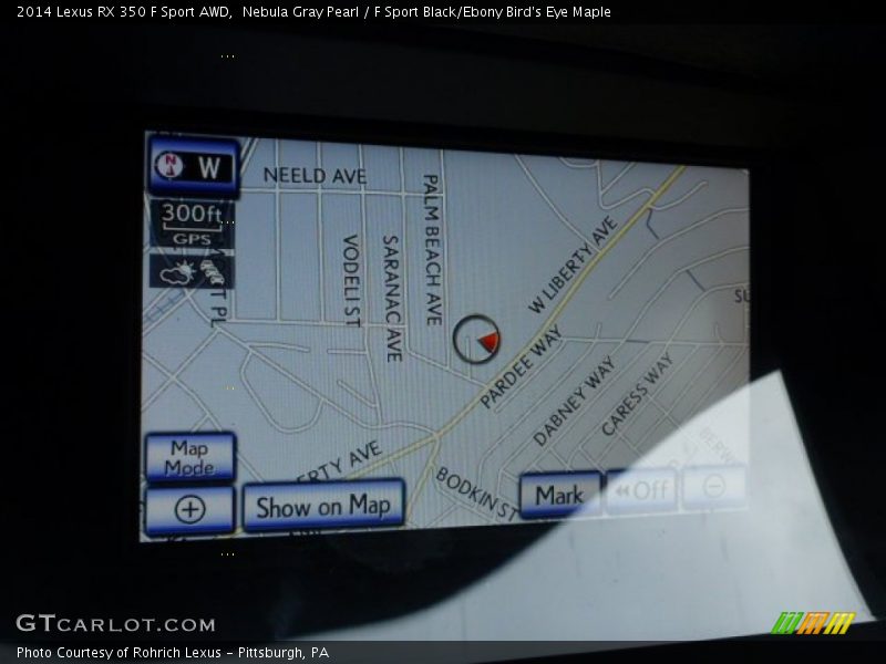 Nebula Gray Pearl / F Sport Black/Ebony Bird's Eye Maple 2014 Lexus RX 350 F Sport AWD