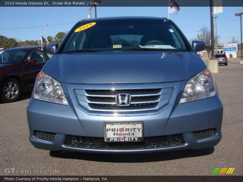 Ocean Mist Metallic / Gray 2010 Honda Odyssey EX