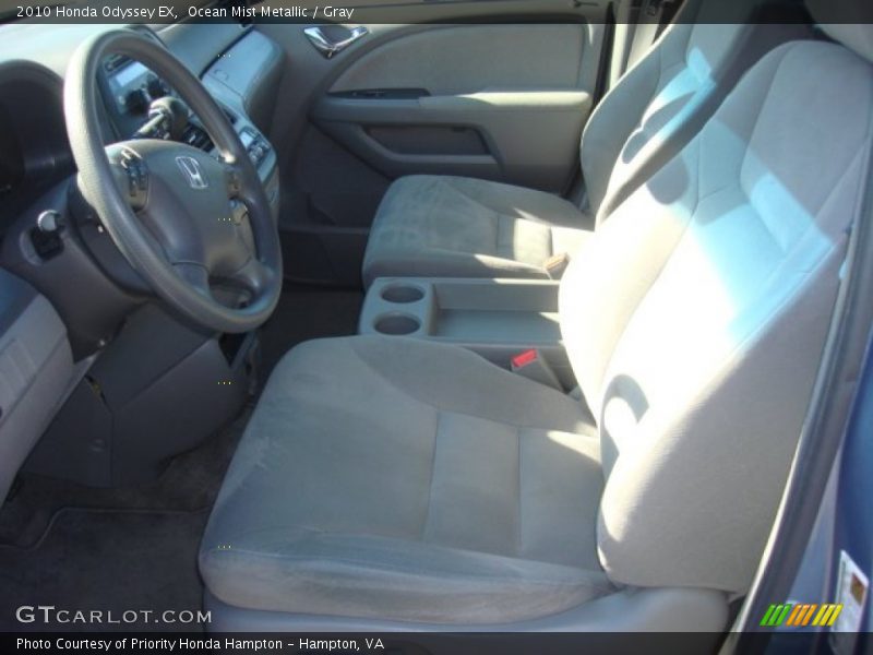 Ocean Mist Metallic / Gray 2010 Honda Odyssey EX