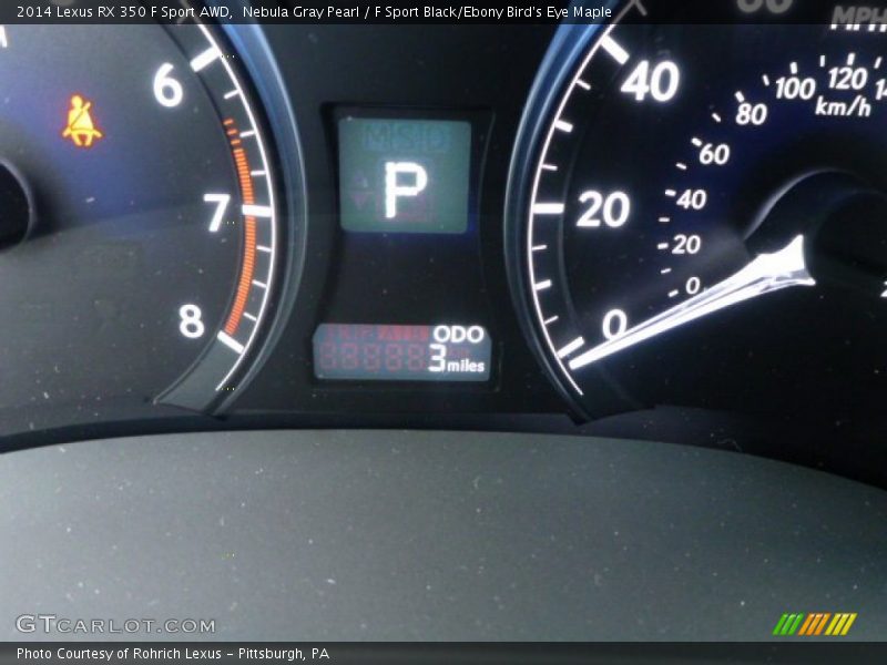 Nebula Gray Pearl / F Sport Black/Ebony Bird's Eye Maple 2014 Lexus RX 350 F Sport AWD