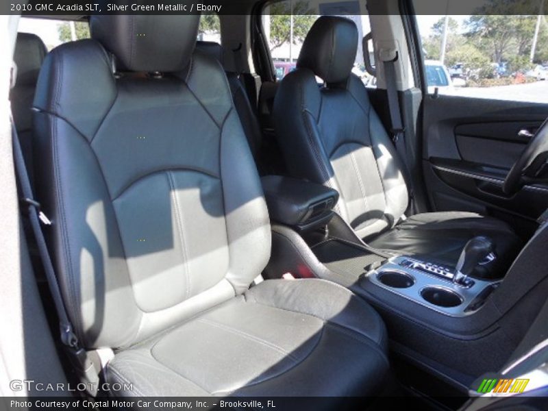 Silver Green Metallic / Ebony 2010 GMC Acadia SLT