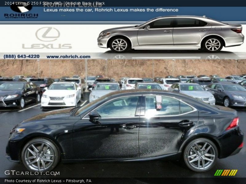 Obsidian Black / Black 2014 Lexus IS 250 F Sport AWD