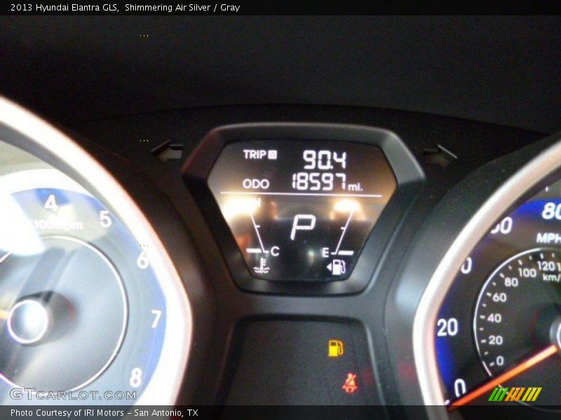 Shimmering Air Silver / Gray 2013 Hyundai Elantra GLS