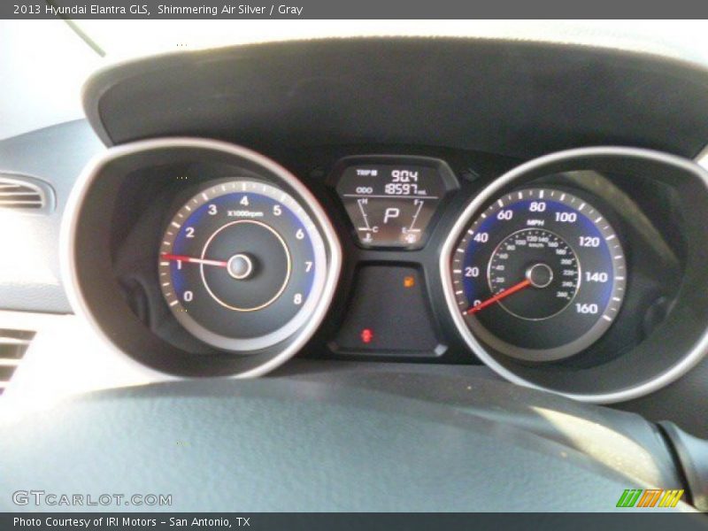 Shimmering Air Silver / Gray 2013 Hyundai Elantra GLS