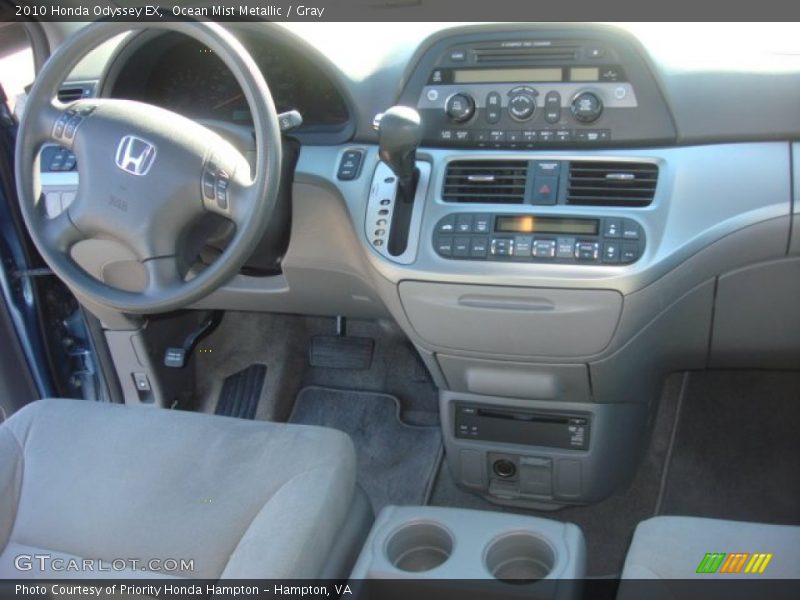 Ocean Mist Metallic / Gray 2010 Honda Odyssey EX