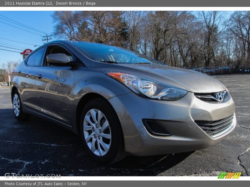 Desert Bronze / Beige 2011 Hyundai Elantra GLS