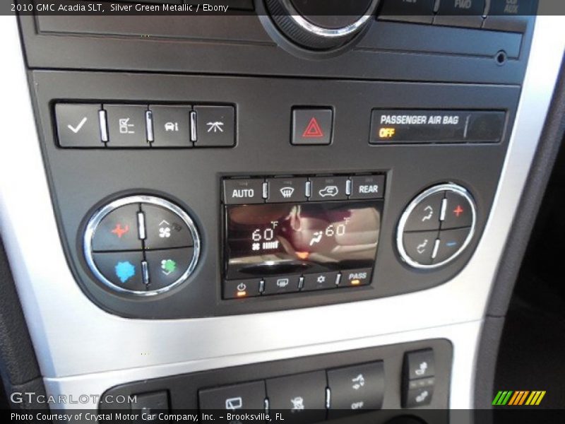 Silver Green Metallic / Ebony 2010 GMC Acadia SLT