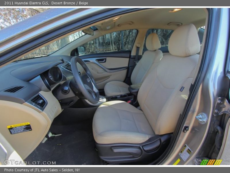 Desert Bronze / Beige 2011 Hyundai Elantra GLS