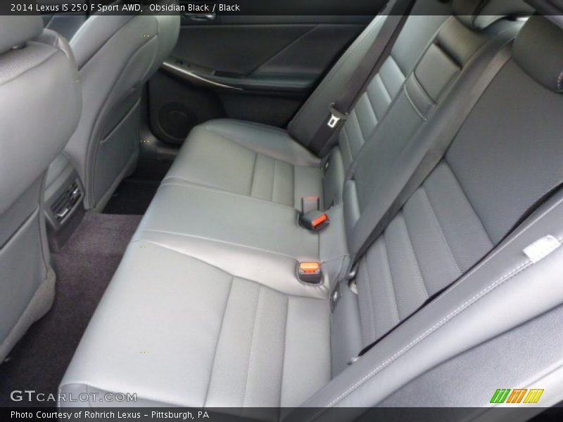 Rear Seat of 2014 IS 250 F Sport AWD
