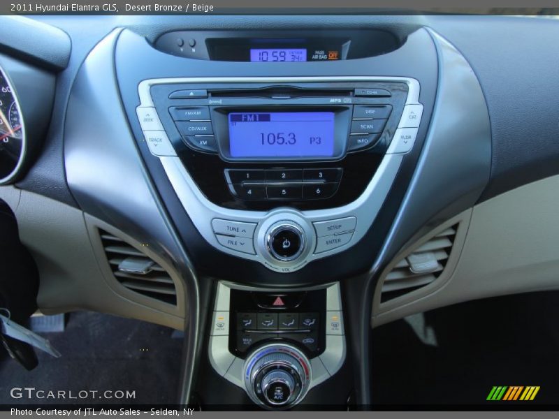 Desert Bronze / Beige 2011 Hyundai Elantra GLS