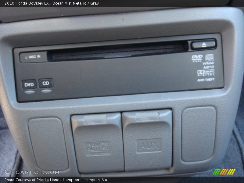 Ocean Mist Metallic / Gray 2010 Honda Odyssey EX