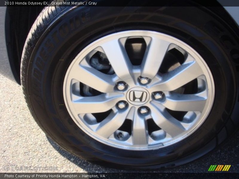 Ocean Mist Metallic / Gray 2010 Honda Odyssey EX