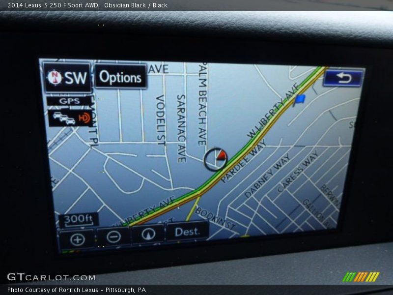 Navigation of 2014 IS 250 F Sport AWD