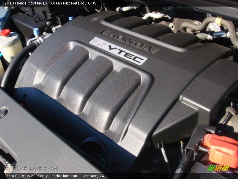 Ocean Mist Metallic / Gray 2010 Honda Odyssey EX