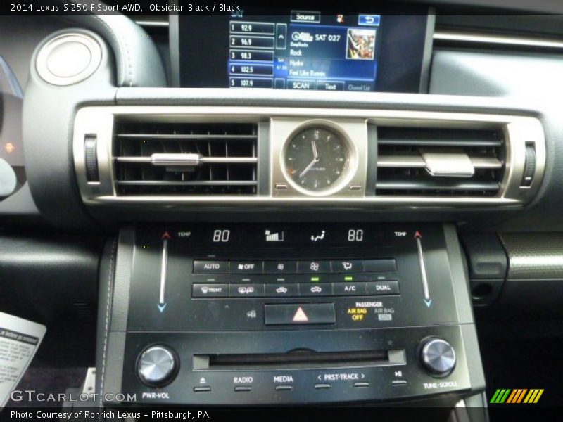 Controls of 2014 IS 250 F Sport AWD