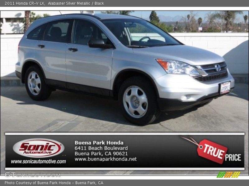 Alabaster Silver Metallic / Black 2011 Honda CR-V LX