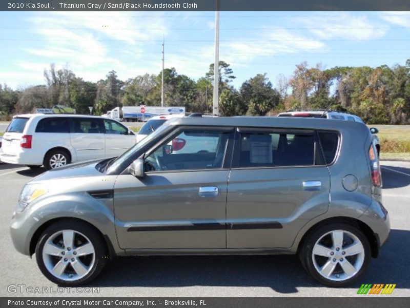 Titanium Gray / Sand/Black Houndstooth Cloth 2010 Kia Soul !
