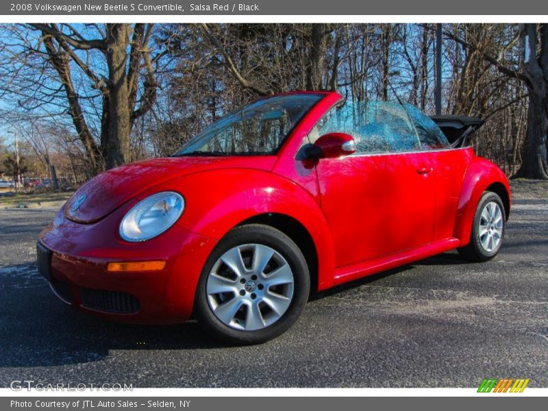 Salsa Red / Black 2008 Volkswagen New Beetle S Convertible