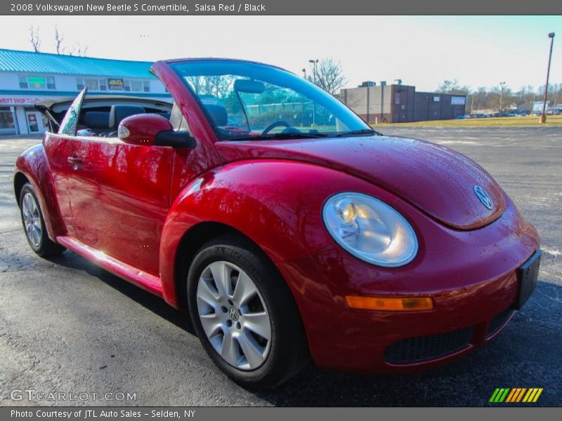 Salsa Red / Black 2008 Volkswagen New Beetle S Convertible