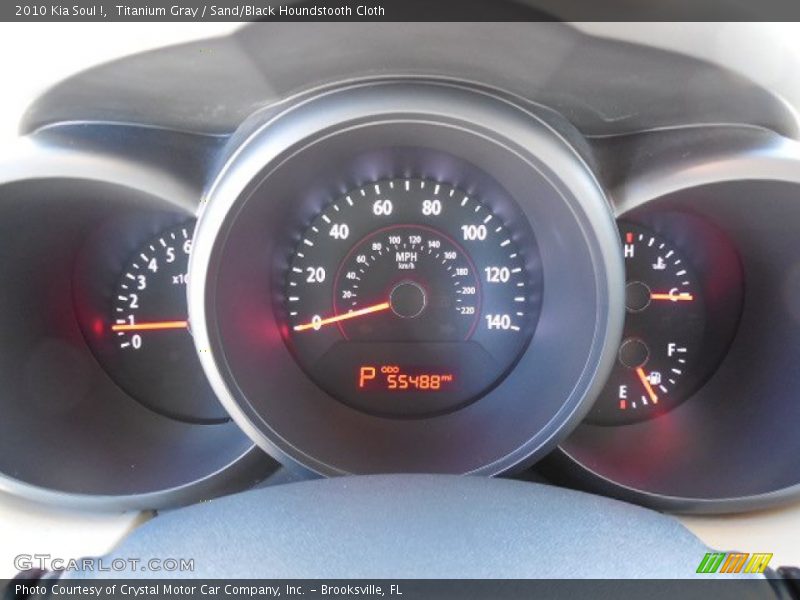 Titanium Gray / Sand/Black Houndstooth Cloth 2010 Kia Soul !