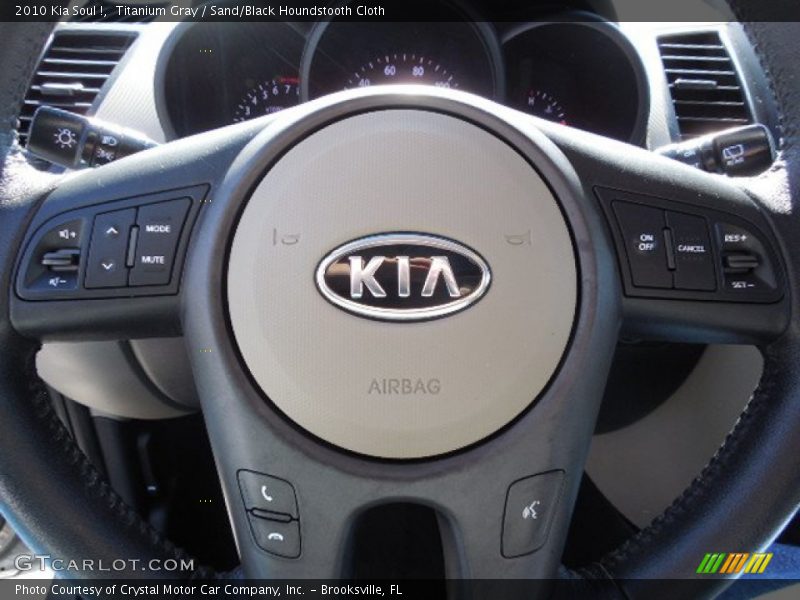 Titanium Gray / Sand/Black Houndstooth Cloth 2010 Kia Soul !