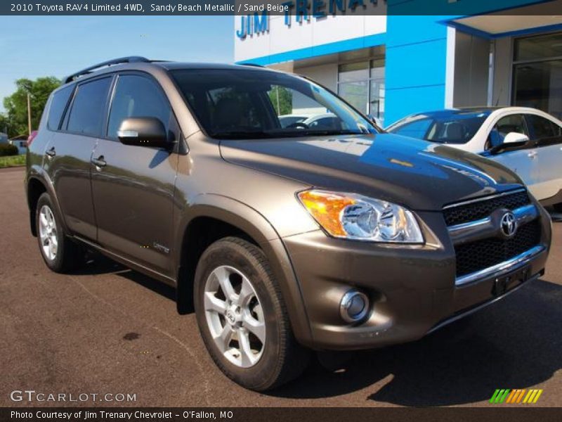 Sandy Beach Metallic / Sand Beige 2010 Toyota RAV4 Limited 4WD