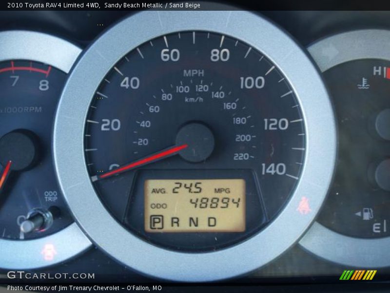 Sandy Beach Metallic / Sand Beige 2010 Toyota RAV4 Limited 4WD