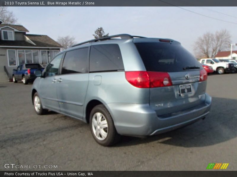 Blue Mirage Metallic / Stone 2010 Toyota Sienna LE