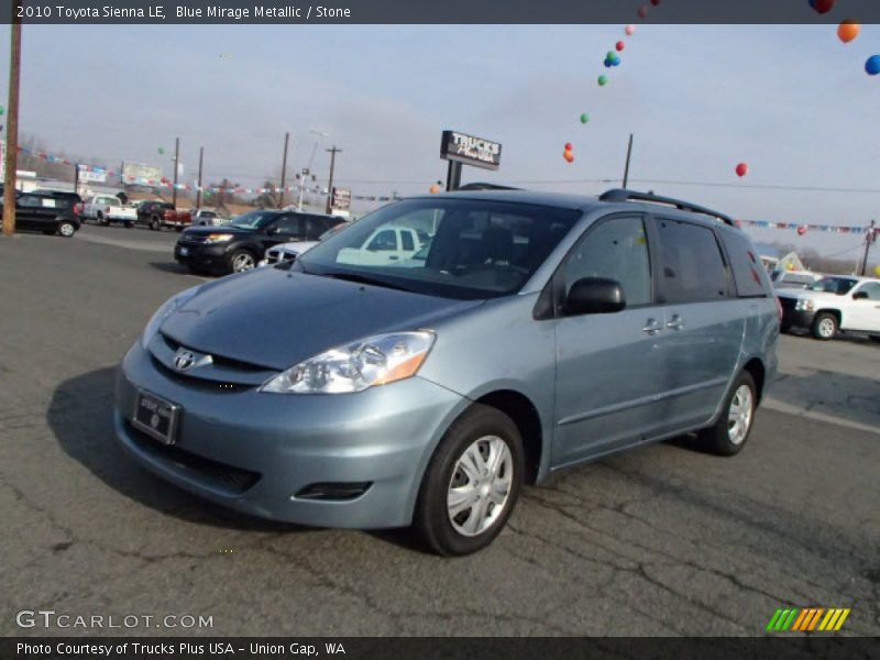 Blue Mirage Metallic / Stone 2010 Toyota Sienna LE