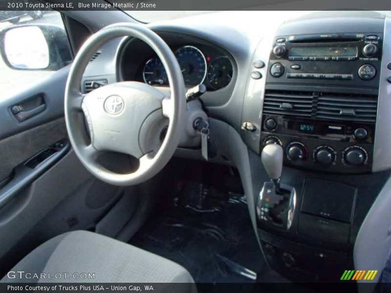 Blue Mirage Metallic / Stone 2010 Toyota Sienna LE