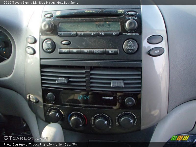 Blue Mirage Metallic / Stone 2010 Toyota Sienna LE